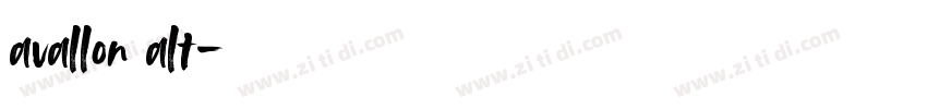 avallon alt字体转换